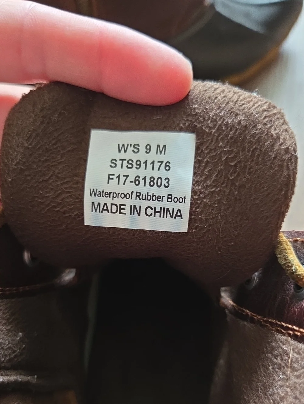 Women’s Brown and Black Sperry Duck Boot